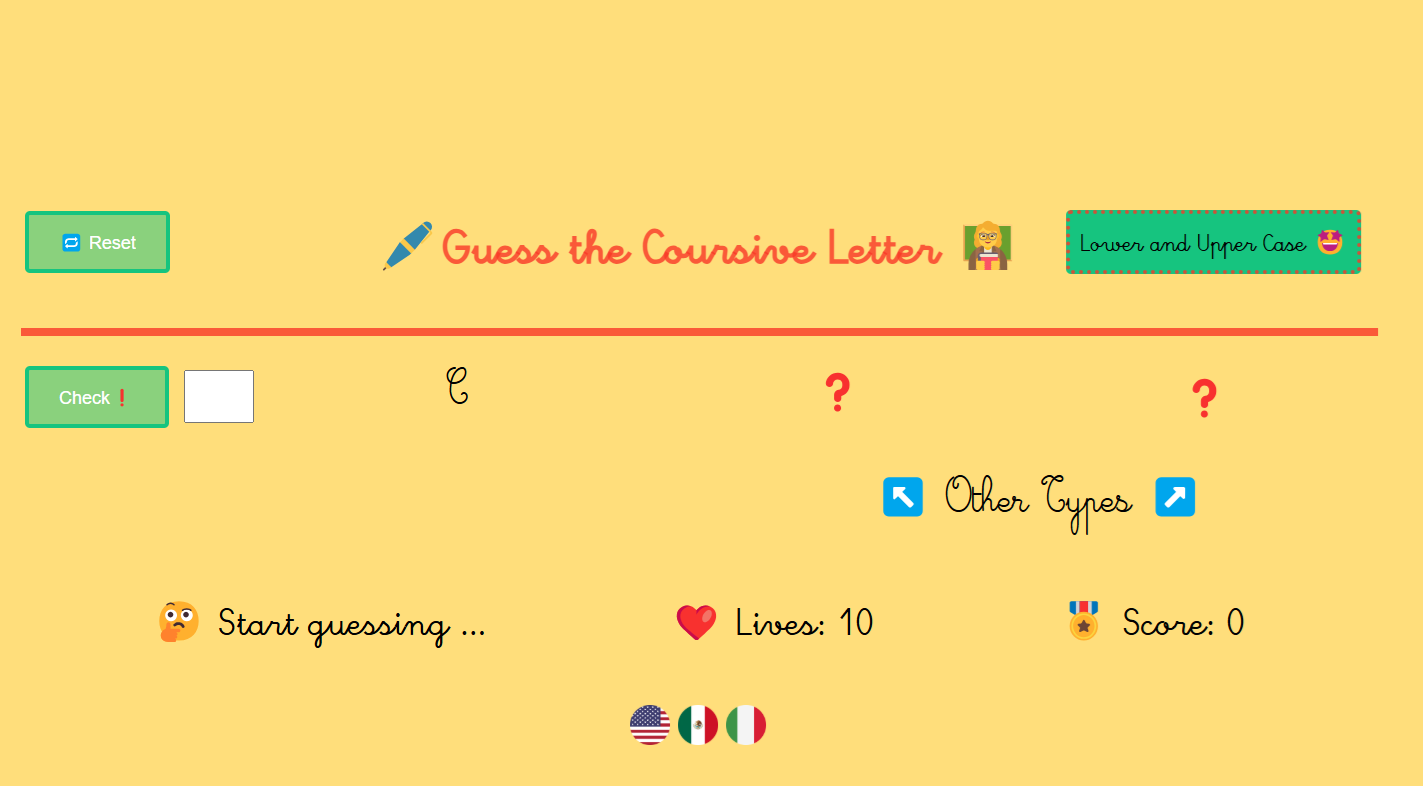 Guess the Letter